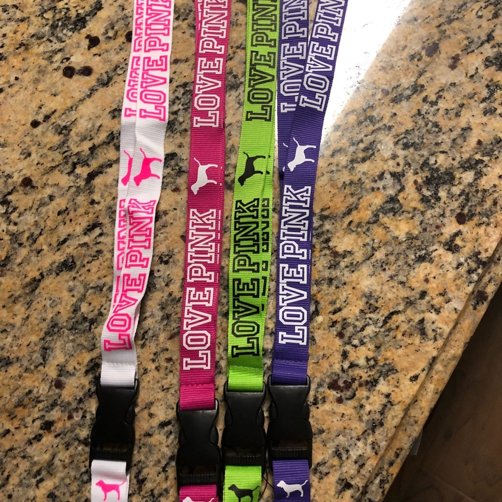 PINK lanyards NWOT